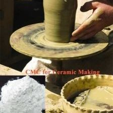 Poudre de sodium carboxyméthylcellulose de qualité céramique CMC blanche